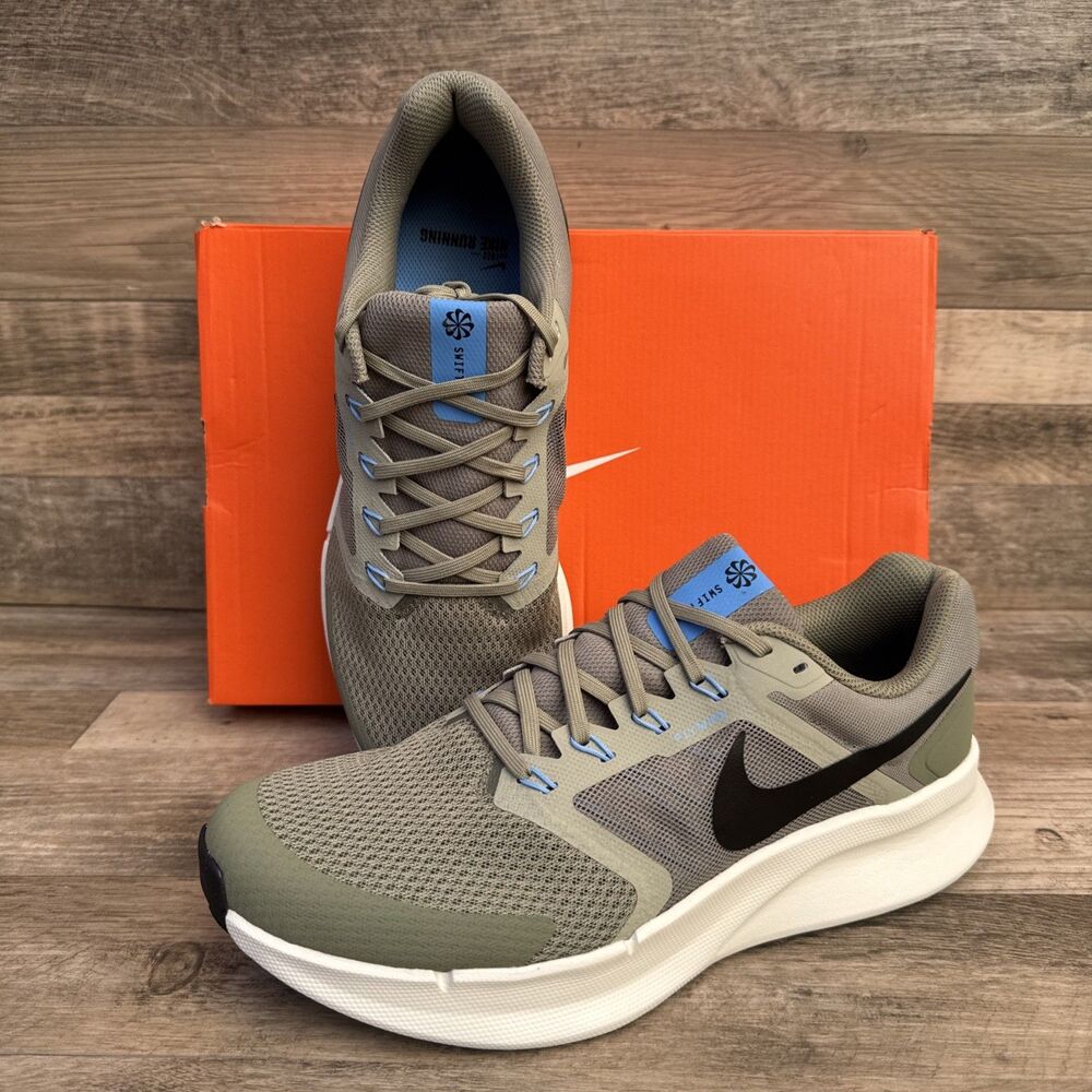 Nike Run Swift 3 Mens Running Shoes Silver Sage Black Size 11.5 New
